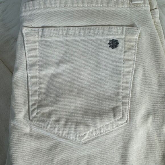AG Adriano Goldschmied X Alexa Chung White Skinny Jeans Sz 24R - Picture 6 of 10